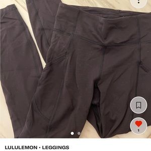 black lululemon align leggings with pockets